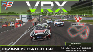 Carrera BTCC Brands Hatch Rfactor 2 Simracing Virtual Racing Xperience