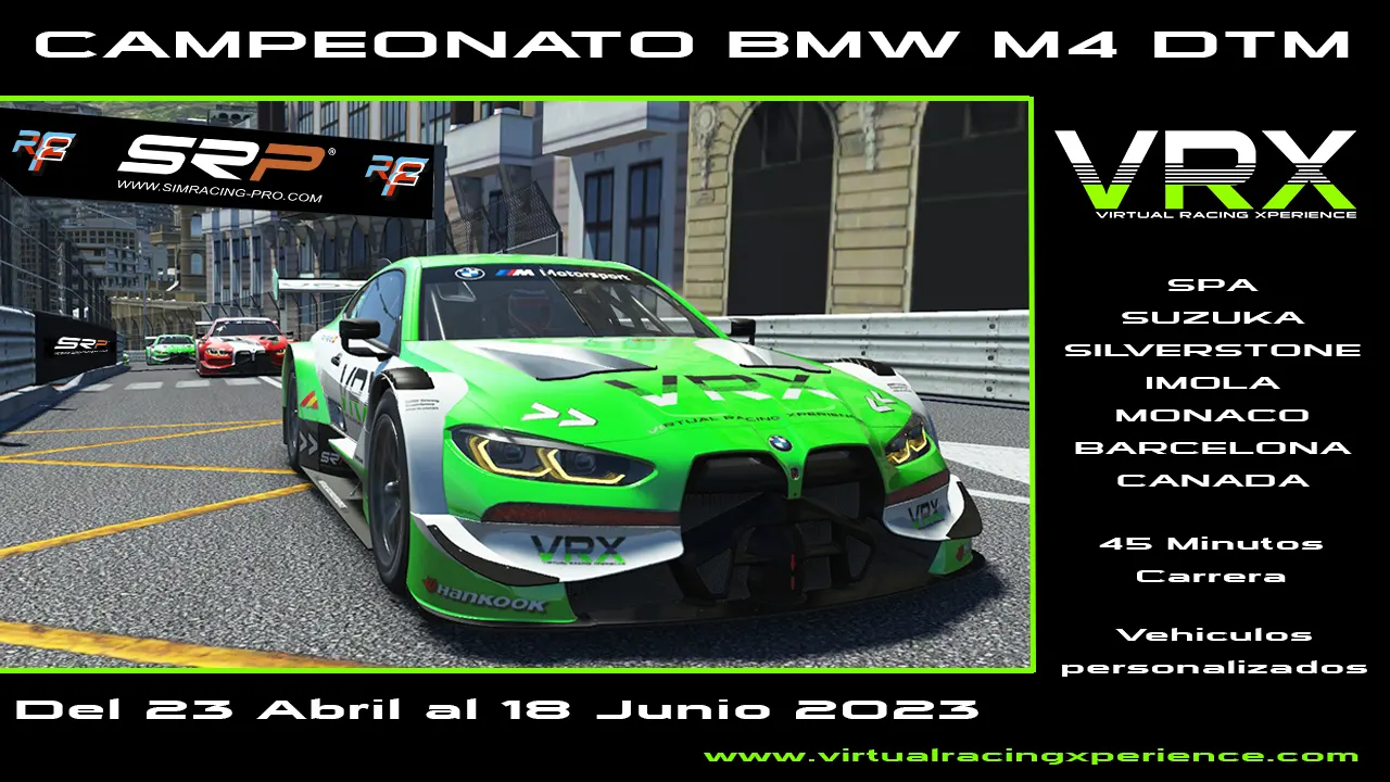 Campeonato simracing BMW DTM VRX 2023